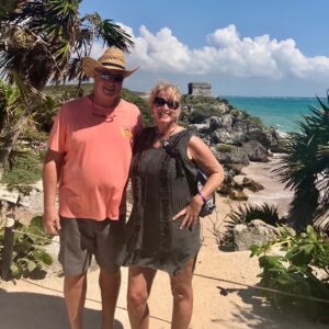 Diane and Don in Tulum, Mexico