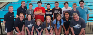 Jason with his swim team for Murray Rockets